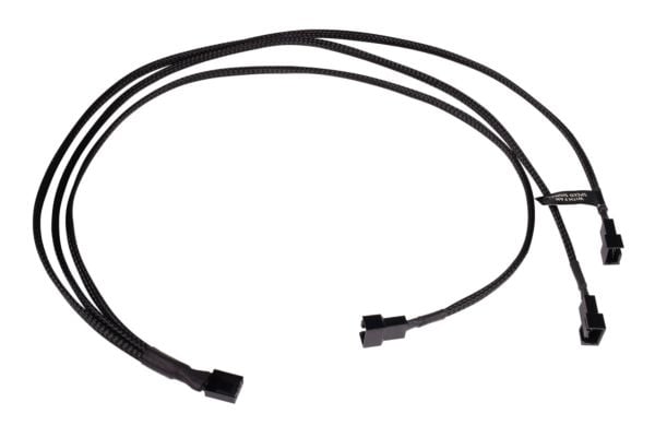 Alphacool Y-jakaja 4-nastainen 3x 4-nastaiseen PWM 60cm - musta