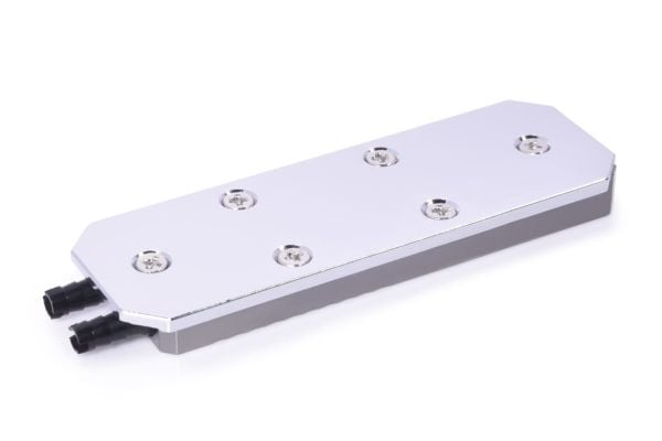 Alphacool 11769, Vattenblock, Acetal, mässing, Nickel, Polyvinylklorid (PVC), Svart, Silver, 1/4", 60 ° C, 0,8 Bar