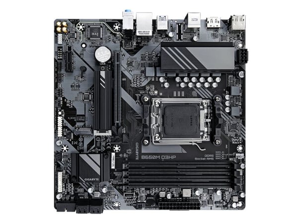 Gigabyte B650M D3HP - 1.0 - moderkort - micro ATX - Socket AM5 - AMD B650 Chipuppsättning - USB 3.2 Gen 1, USB-C 3.2 Gen 1 - 2.5 Gigabit LAN - inby...