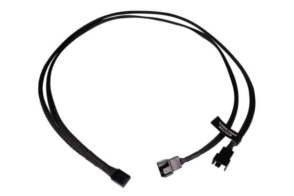 Alphacool Y-splitter 4-pins til 2x 4-pinners PWM 60cm - svart