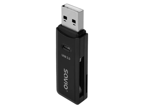 SAVIO AK-63 - Kortleser (SD, SDHC, SDXC, microSD, microSDHC, microSDXC) - USB 2.0