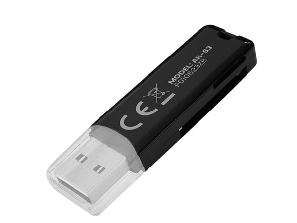 SAVIO AK-63 - Kortleser (SD, SDHC, SDXC, microSD, microSDHC, microSDXC) - USB 2.0