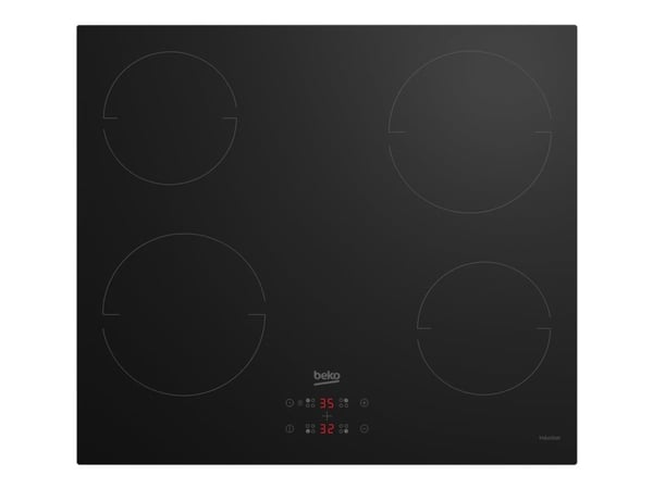 Beko HII64401MT - Induksjonskomfyrtopp - 4 plater - Nisje - bredde: 56 cm - dybde: 49 cm - svart