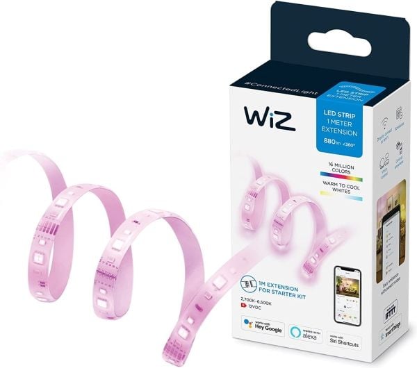 WiZ Light Strip Extension Set - Smart LED-belysning - farget og hvitt lys - Wi-Fi