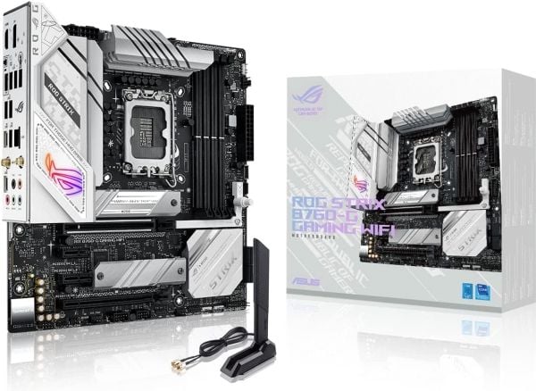 ASUS ROG STRIX B760-G GAMING WIFI - Hovedkort - micro ATX - LGA1700-sokkel - B760 Chipset - USB-C 3.2 Gen 2x2, USB 3.2 Gen 1, USB 3.2 Gen 2, USB-C ...