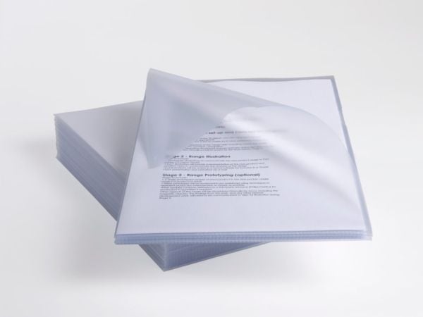 Rexel Anti Slip FoldersClear (25), Polypropylen (PP), Gjennomsiktig, 20 ark, 25 stykker