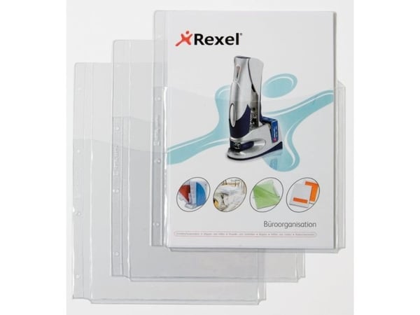 HETZEL brosjyreholder med foldelomme, A4, PVC, 0,18 mm kornet, åpen topp, med påsveiset 2-3 DIN A4-lomme for (22679490)