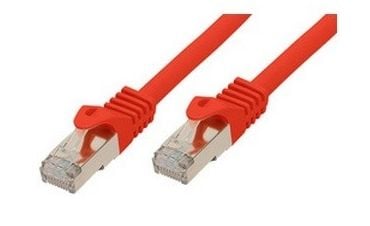 Shiverpeaks BASIC-S - Koblingskabel - RJ-45 (hann) til RJ-45 (hann) - 20 m - SFTP, PiMF - CAT 7 - halogenfri, formstøpt, uten hindringer - rød