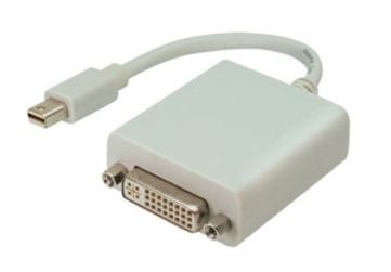 shiverpeaks Mini Displayport/DVI, Mini DisplayPort, DVI, Uros, Naaras, Valkoinen, Valkoinen