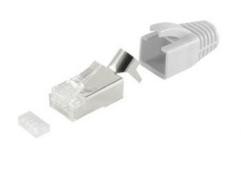 shiverpeaks BS72067-GR, RJ45, harmaa, Cat7a, kultainen