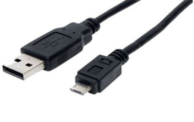 shiverpeaks BS77183, 3 m, USB A, Micro-USB B, USB 2.0, Hankjønn/hankjønn, Sort