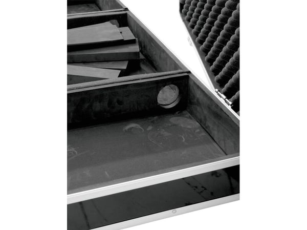 Roadinger 30125346, Transportkasse, Kontrollpanel, Kryssfiner, Sort, Sølv, 950 mm, 460 mm