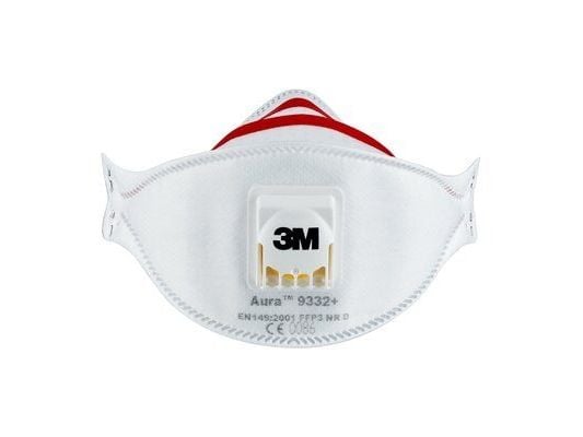 3M 9332C2, Halvdekkende, Luftrensende respirator, FFP3, Gas & oil, Generell produksjon, Industrielt vedlikehold, Hvit, CE 3M 9332C2, Halvdekkende, Luftrensende respirator, FFP3, Gas & oil, Generell produksjon, Industrielt vedlikehold, Hvit, CE