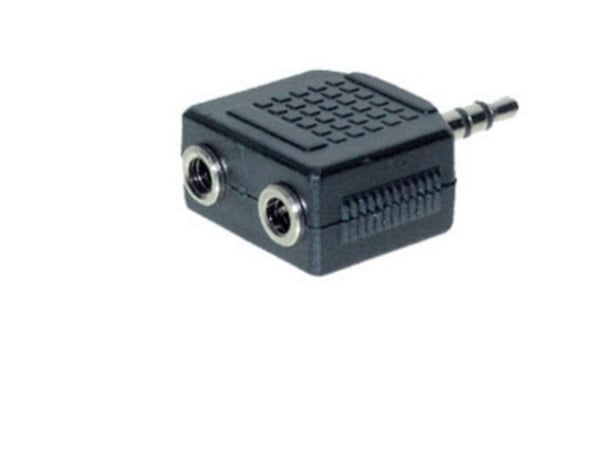 shiverpeaks BASIC-S äänisovitin 3,5 mm jack-pistoke - 2 x 3,5 mm jack-pistoke, stereo, polybagissa, jossa euro- (BS57080)