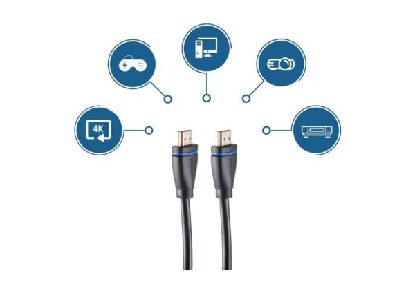 shiverpeaks BS10-05075 HDMI-kabel 10 m HDMI Type A (Standard) Schwarz - Blau (BS10-05075)