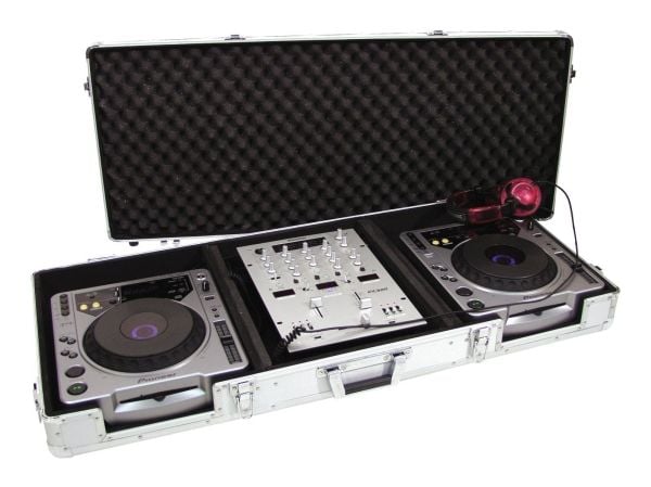 Roadinger 30125356, Hårt fodral, DJ-kontroll, Plywood, Svart, Silver, 1070 mm, 460 mm