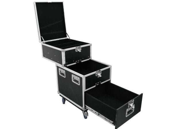 Roadinger 30126430, Transportkasse, Kryssfiner, 38 kg, Svart, Sølv
