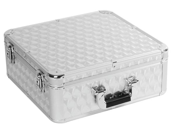 Roadinger 30122053, Koffert/klassisk stil, Opptaker, Kryssfiner, Sølv, 455 mm, 440 mm