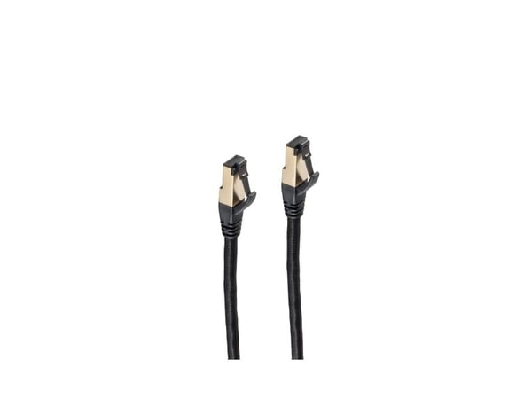 shiverpeaks BS20-60065, 7,5 m, Cat6a, S/FTP (S-STP), RJ-45, RJ-45, Sort