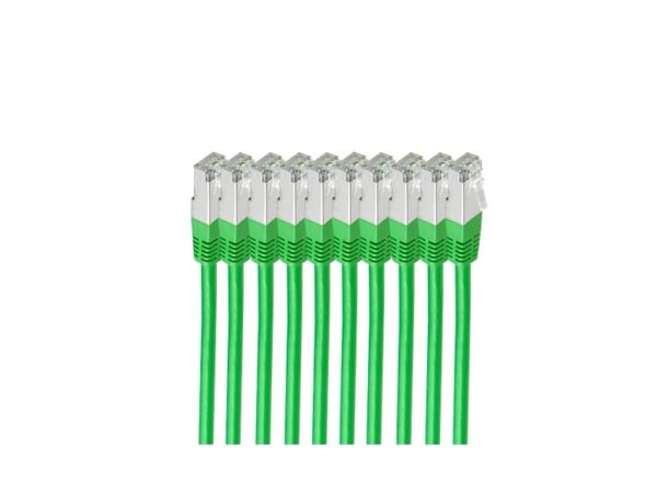 shiverpeaks BS75711-H0.5G-SET10 Verkkokaapeli Vihreä 0,5 m Cat6 S/FTP (S-STP) (BS75711-H0.5G-SET10)