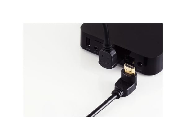 shiverpeaks BASIC-S HDMI-kabel, A-plugg - vinklet A-plugg vinklet, 1,5 m, gullbelagte kontakter, for Full HD (BS77471-6)