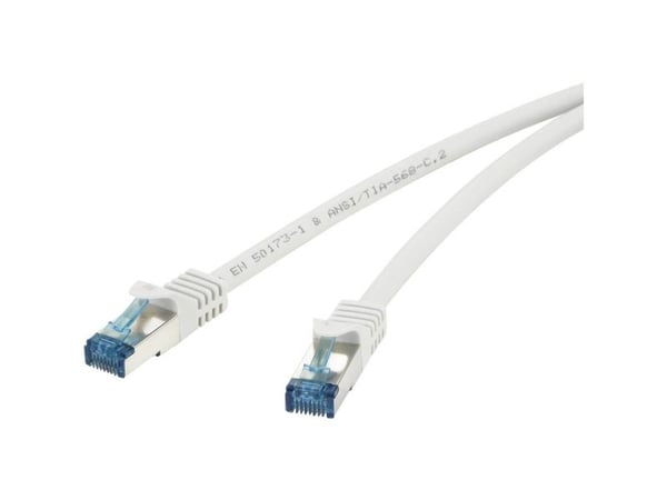 Renkforce RF-3829272, 20 m, Cat6a, S/FTP (S-STP), RJ-45, RJ-45, Grå