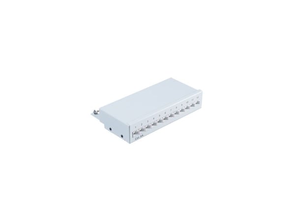 shiverpeaks BS75077, RJ-45, Cat6a, Grå, Metall, 1U, 212 mm