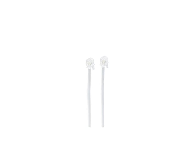 shiverpeaks BS70083-W, 3 m, RJ-11, RJ-11, Hvit, Hankjønn, Hankjønn