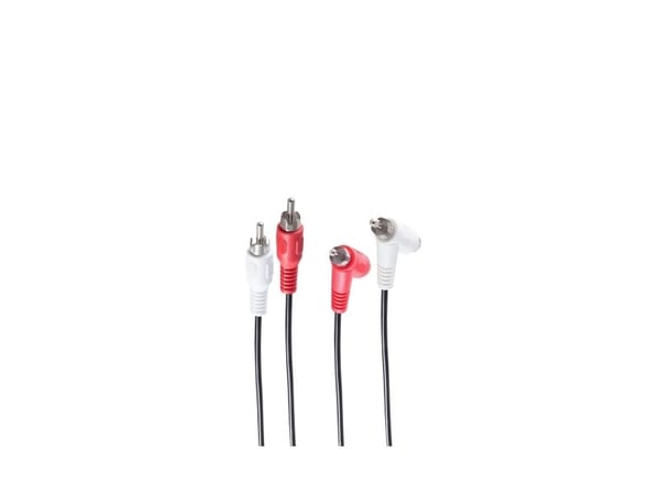 shiverpeaks BS40121, 2 x RCA, Hunkjønn, 2 x RCA, Hankjønn, 0,5 m, Sort