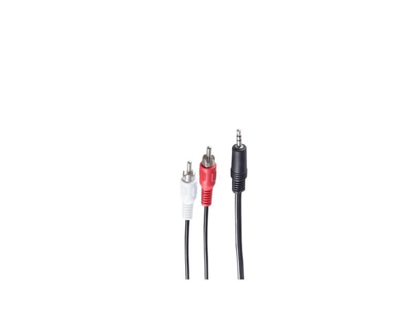 shiverpeaks BS30832-15, 3.5mm, Hankjønn, 2 x RCA, Hankjønn, 15 m, Sort