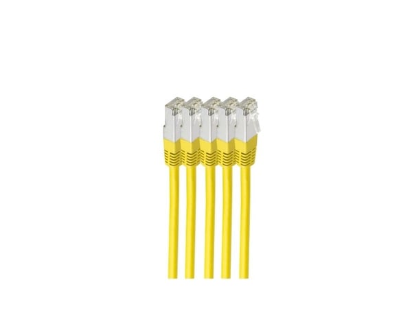 shiverpeaks BS75711-H0.5Y-SET5, 0,5 m, Cat6, S/FTP (S-STP), RJ-45, RJ-45, Keltainen