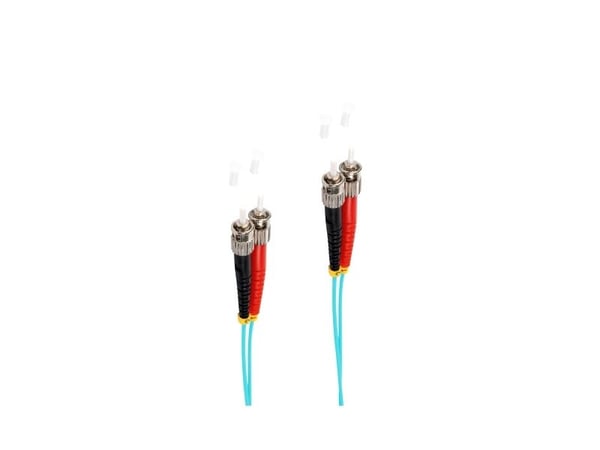 shiverpeaks BS77901/3 fiberoptisk kabel 1 m ST OM3 aqua farge (BS77901/3)