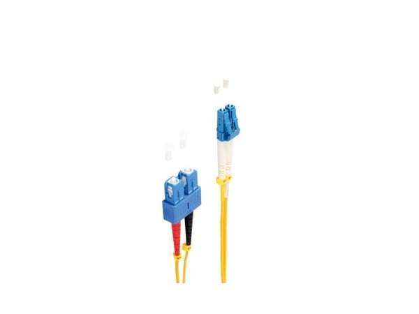 shiverpeaks BS77811 fiberoptisk kabel 5 m LC SC OS1/OS2 gul (BS77811)