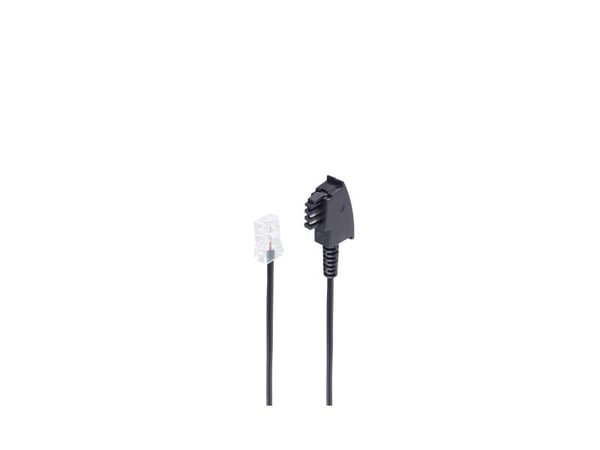shiverpeaks BS70002-0.5, 0,5 m, RJ-45, TAE (F), Sort, Hankjønn, Hankjønn