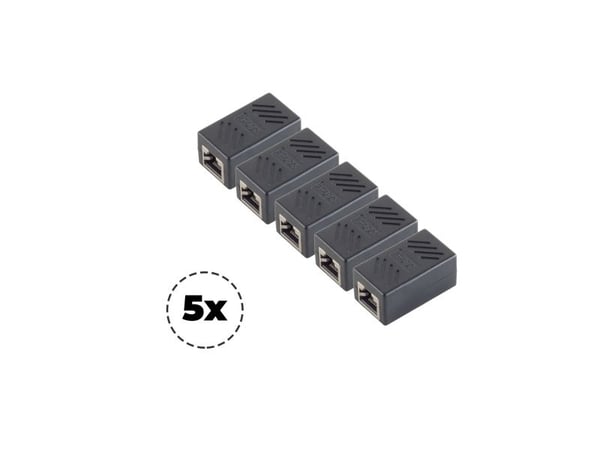 shiverpeaks BS08-01041-5, Litteä, Musta, RJ-45, RJ-45, Naaras, Naarasliitin, Naarasliitin shiverpeaks BS08-01041-5, Litteä, Musta, RJ-45, RJ-45, Naaras, Naarasliitin, Naarasliitin