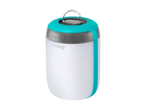 BioLite AlpenGlow 500, Batteridrevet campinglykt, Blå, Grå, Hvit, Hengeløkke, IPX4, 500 lm, LED