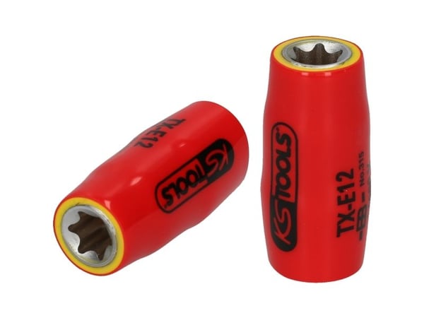 KS Tools 117.2386, Stikkontakt, 3/8", 1 hoder, Kromvanadiumstål, DIN 3120, ISO 1174, IEC 60900, 56 g