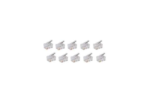 shiverpeaks BS72039-R10, RJ-10, Hankjønn, Rett, Gull, 10 stykker