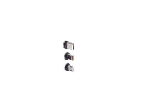 shiverpeaks BS14-19003, USB Micro-B, USB-C, 8-Pin, Musta, Hopea, Uros, Suora, Alumiini, Metalli, 3 kpl