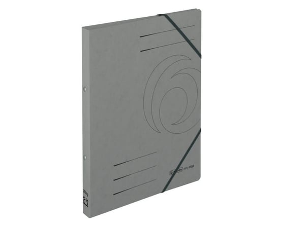 Herlitz 50019434, A4, Fotoark kartong, Grå, 2,5 cm, Elastisk bånd, 1 stykker