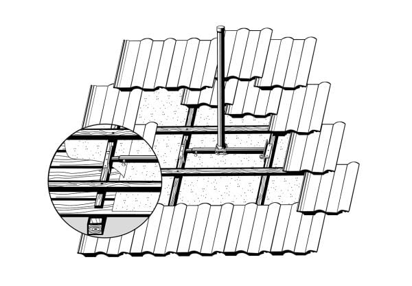 Kathrein ZAS 40XS, Grå, Galvanisert stål, 4,8 cm, CAS 06/60/80/90, KEA 650/750/850/1000, 900 mm