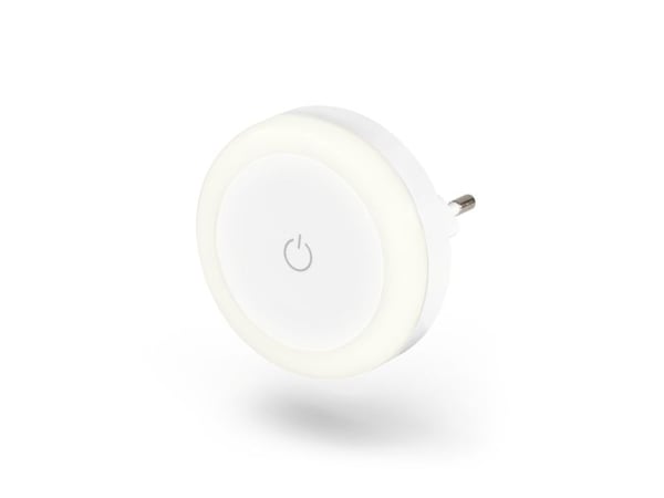 Hama Touch Switch, Pluggbart nattlys, Hvit, Gult, Baderom, Soverom, Barnerom, Gang, Berøringskontroll, 1 stykker