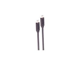 shiverpeaks BS13-63005, 0,25 m, USB C, USB C, USB4 Gen 3x2, Sort