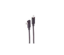 shiverpeaks ®-BASIC-S--USB-tilkoblingskabel, optisk USB-C-kabel, 3,2, 10 Gbps, PD, 90°, 5,0 m (BS30-42045)