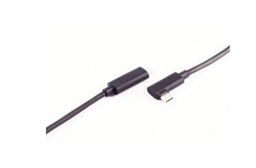 shiverpeaks ®-BASIC-S--USB-tilkoblingskabel, optisk USB-C-kabel, 3,2, 10 Gbps, PD, 90°, 5,0 m (BS30-42045)