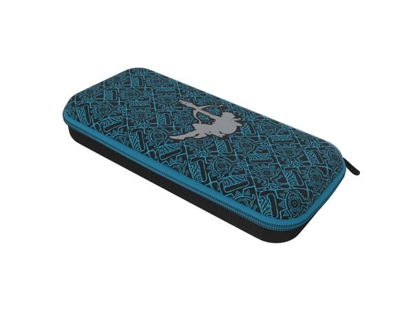 PDP 500-218-SKSG, Hardplast, Nintendo, Svart, Turkis, Nintendo Switch, Nintendo Switch Lite, Nintendo Switch OLED, Glidelås, Hengende boks