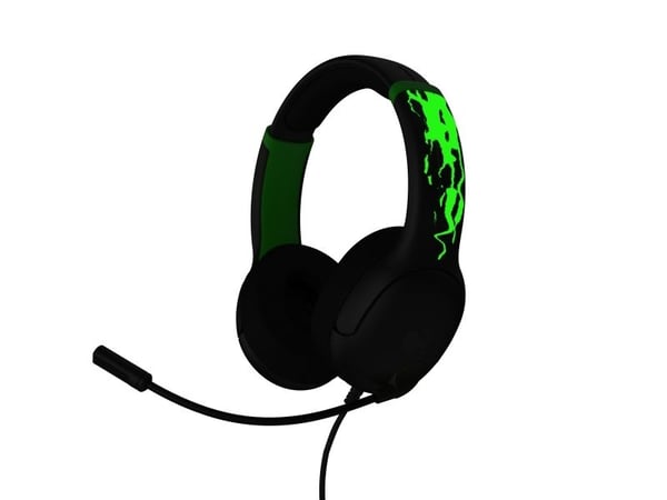 PDP Airlite Glow, Kabel, Spela, Headset, Svart, Grön PDP Airlite Glow, Kabel, Spela, Headset, Svart, Grön