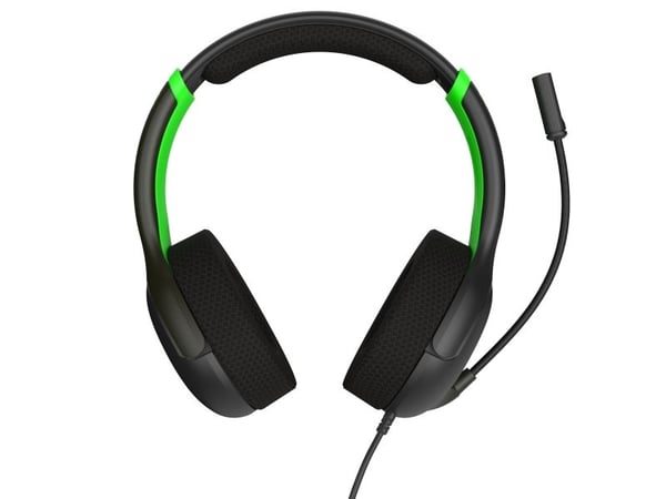 PDP Airlite Glow, Kabel, Spela, Headset, Svart, Grön