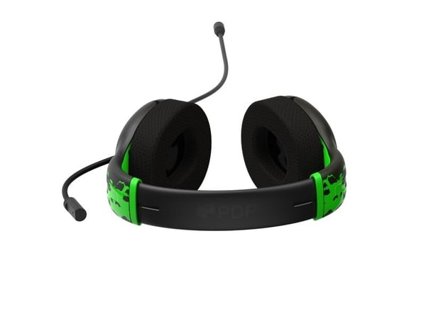 PDP Airlite Glow, Kabel, Spela, Headset, Svart, Grön