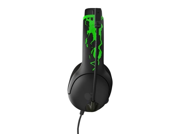 PDP Airlite Glow, Kabel, Spela, Headset, Svart, Grön